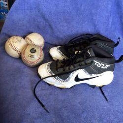 Nike Trout Youth Baseball Cleats Size 1.5 Y