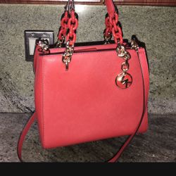 Michael Kors Purses Red And Black New 