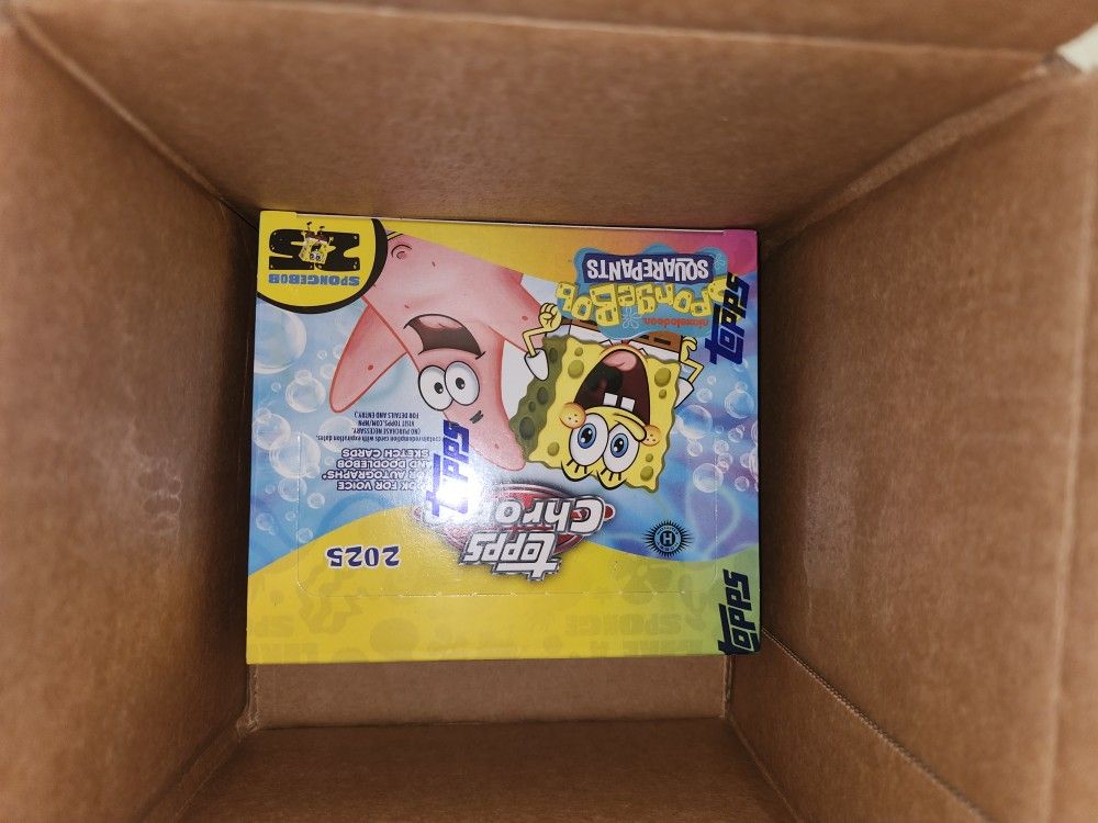 Topps Chrome 25th Anniversary SpongeBob Collection