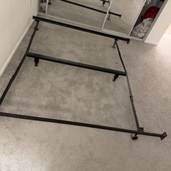 Queen Bed Frame and Mattress 