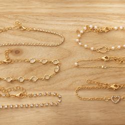 ✨💛 6 Adjustable Gold-Tone Bracelets – $5 for the Full Set! 💛✨