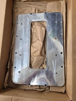 New polished tunnel ram blower adapter plate