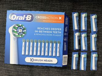 Oral-B CrossAction X Replacement Brush Heads (9-Pack)
