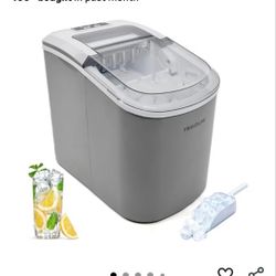 FRIGIDAIRE EFIC189-Silver Compact Ice Maker, 26 lb per Day, Silver