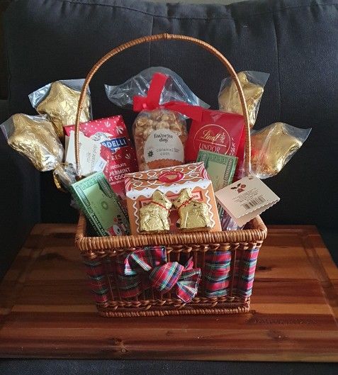Valentine's day chocolate basket
