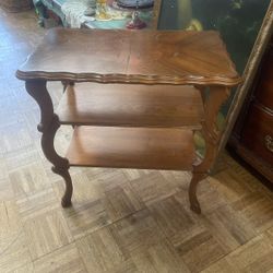 Antique French Side Table Plant Stand 24 By 22 By 12 