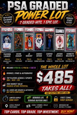PSA Graded Sports Card Lot – Ohtani, Durant, Flagg, Daniels Auto, Ja & More
