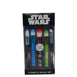 Star Wars Disney Cosmetic Set of 5 Brush Darth Vader's Lightsaber Light Up  New 