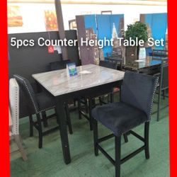 🤓 Counter Height Table With 4 Chairs 