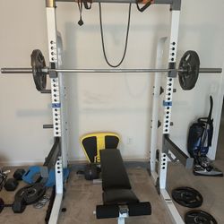 Half Rack Weight Bench 