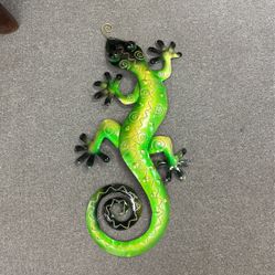 XL Gecko iron Wall Decor