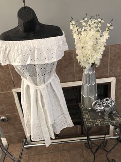 Vestido blanco corto