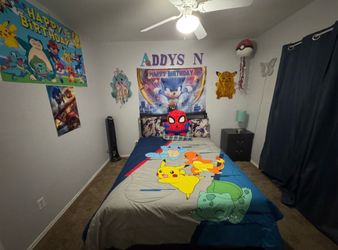 Full size bed and mattress
