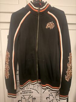 Womens Harley Davidson black zip up jacket