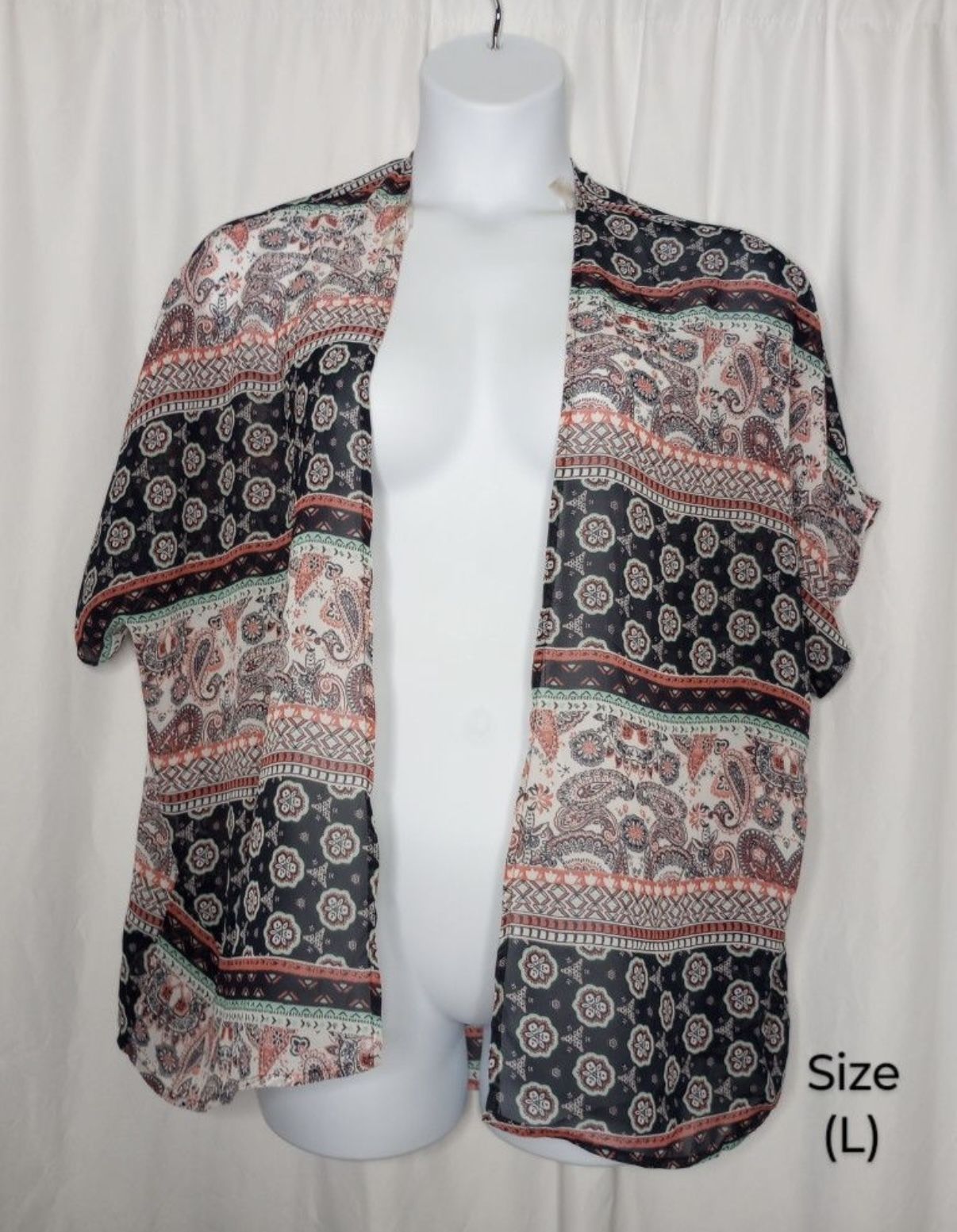 Joe Boxer Sheer Cardigan Size (L) $5