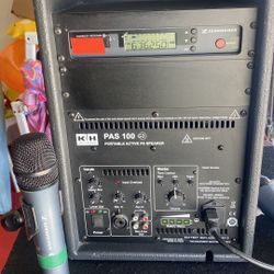Klein Hummel PAS100 G3 Portable Active PA Sennheiser wireless Mic $225