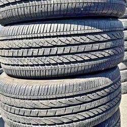 225/65/17 Brigestone vendo un set de llantas usadas excelente condiciones de vida las 4 ✅🤩I am selling a set of used tires, all 4 in excellent living