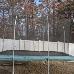 Skywalker 14x8 Rectangle Trampoline w/ Safety Net