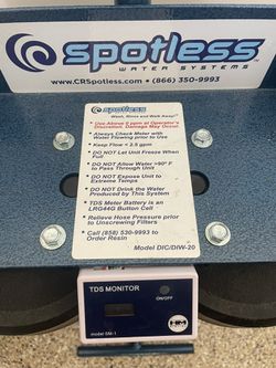 CR Spotless Water Systems - DIC-20 Simplest RV & Car Wash System, Rinse  Works for All Vehicles, Motorcycles, Bikes, Boats, Planes, Yachts,  Deionized