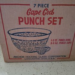 Anchor Hocking Cape Cod Punch Set 