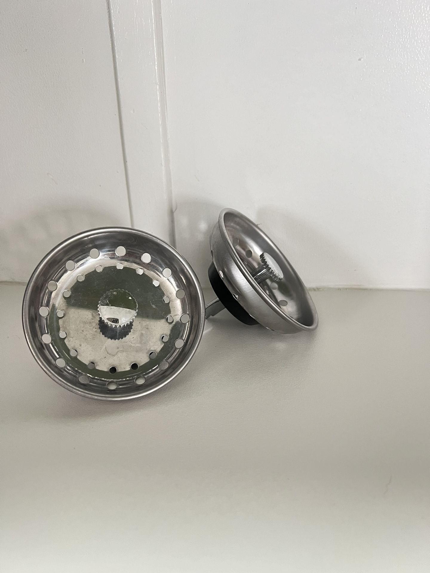 Round Round Edge Metal Sink Strainer Edge Metal Sink Strainer 2 pieces 