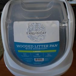 Exquisicat Large Hooded Litter Box With Door 🐈 