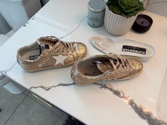 Golden Goose Gold Glitter Size 35