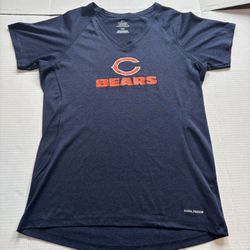 Chicago Bears Women’s Large V Neck Tank Top Majestic Cool Base