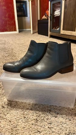 Cole Haan Gray Leather Chelsea Ankle Boots 8.5