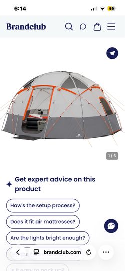 Tent camping