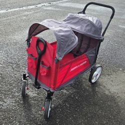 Radio Flyer Discovery Stroll 'N Wagon With Dual Canopies