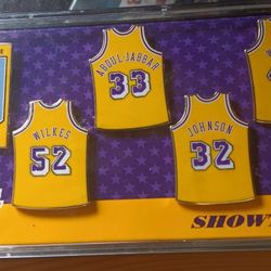 LA Lakers Retired Jersey 5-Pin Set