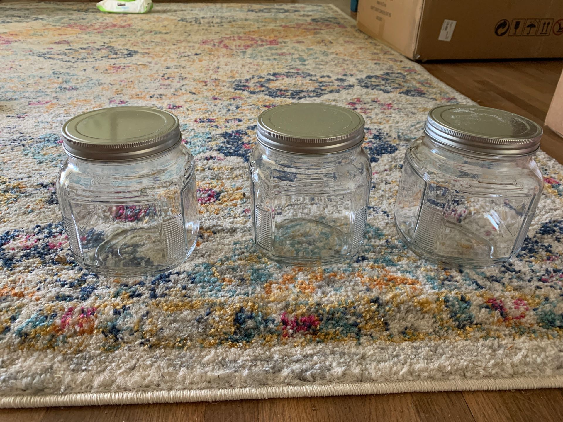 Glass storage containers