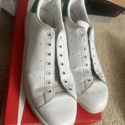 Adidas Stan Smith Sneakers Men 12 White Green Retrocore Normcore Streetwear 