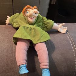 Vintage Disney Hunchback Of Notre Dame  Plush Doll / Puppet
