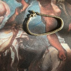Broken Solid 10k Gold Bracelet 