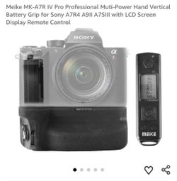 Meike MK-A7R IV Pro Professional Muti-Power Hand Vertical Battery Grip for Sony A7R4 A9II A7SIII