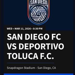 San Diego FC Vs Deportivo Toluca FC - Concacaf Champions Cup - Round Of 16