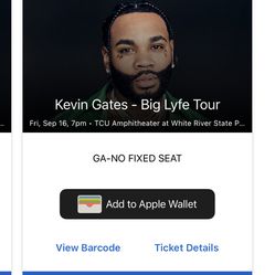 Kevin gates concert Tickets  Thumbnail