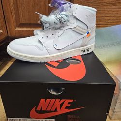Jordan 1s V.A.A Off White " Alaska " 11.5 M