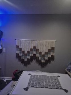 Unique macrame art handcrafted hand dyed