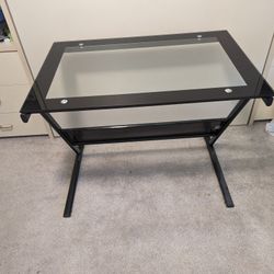 Office Glass Top Desk