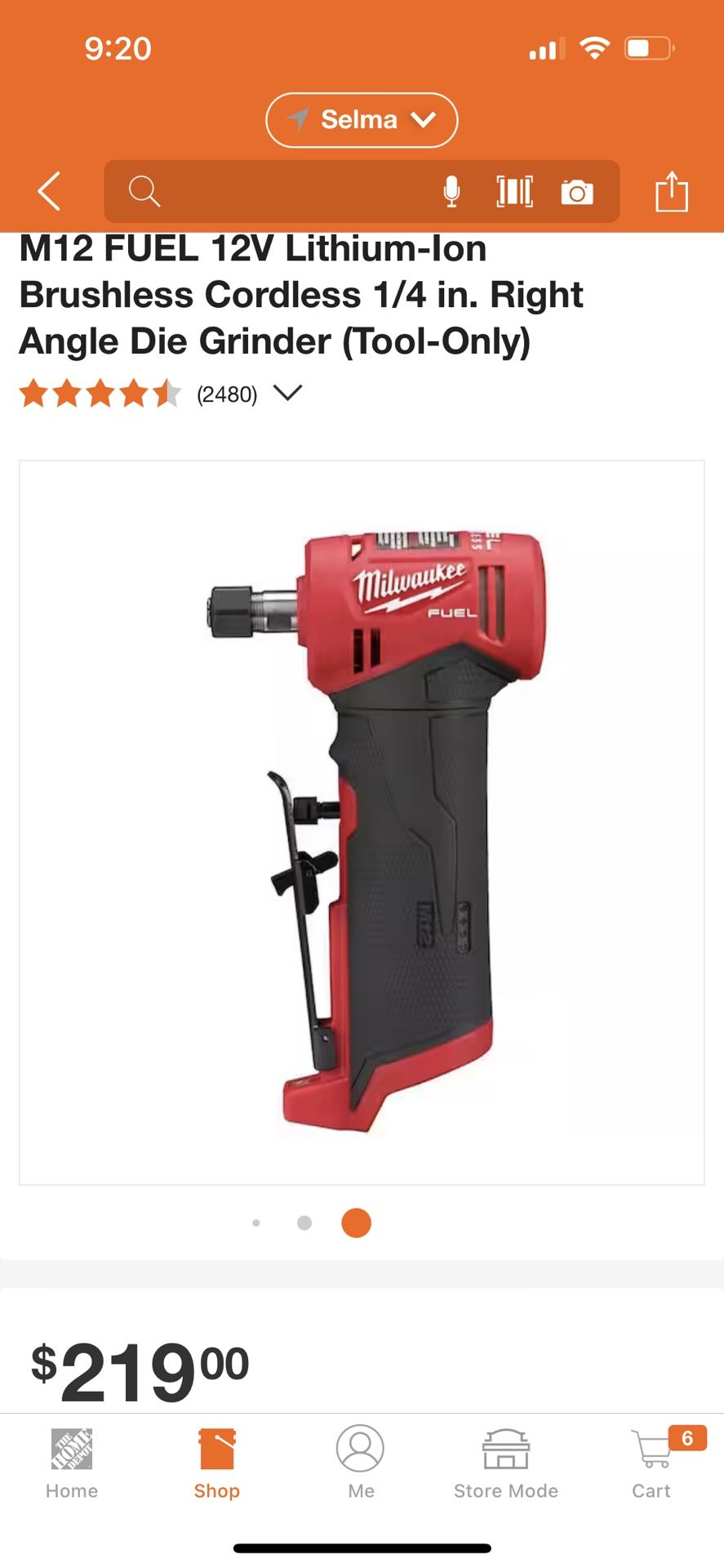 Milwaukee M12 FUEL 12V Lithium Ion Brushless Cordless 1/4 in. Right Angle  Die Grinder (Tool