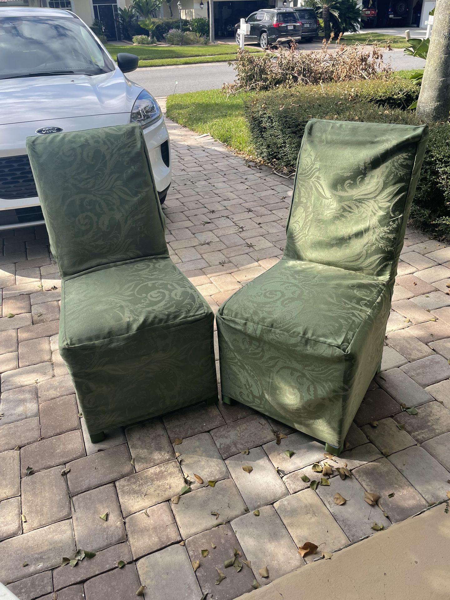 Parsons side Chair pair Green