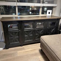 PRICED To SELL!!  Moving!! Large 74” Entertainment Center/TV Stand With Matching Coffee Table Tyler Creek by Ashley Furniture