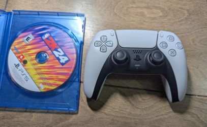 PS5 DualSense Wireless Controller Color White Playstation 5 With 2k24