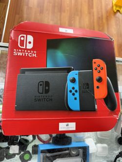 Nintendo Switch V2 Neon Open Box Barely Used
