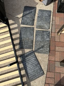 5 Large Pieces Of Slate 12 X 20 