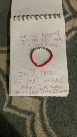 Hi, Im 12 And Am Trying To Make Some Money. I Make Bracelets And Sell Them. If You Email I Can Do Customes. And I Have Some Deals!! Go To My Page!!!!