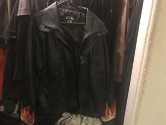 Men’s motorcycle riding jacket,large